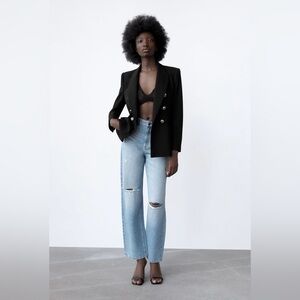 ZARA BLAZER ENTALLADA CRUZADA